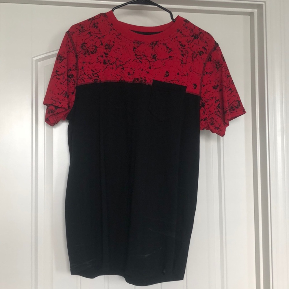 Red and black shirt